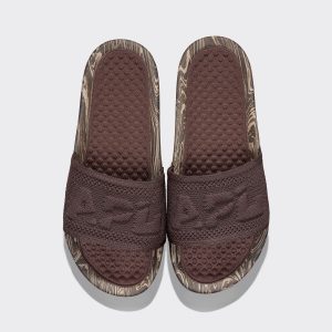 Women's Big Logo TechLoom Slide Chocolate / Sandstone / Marble