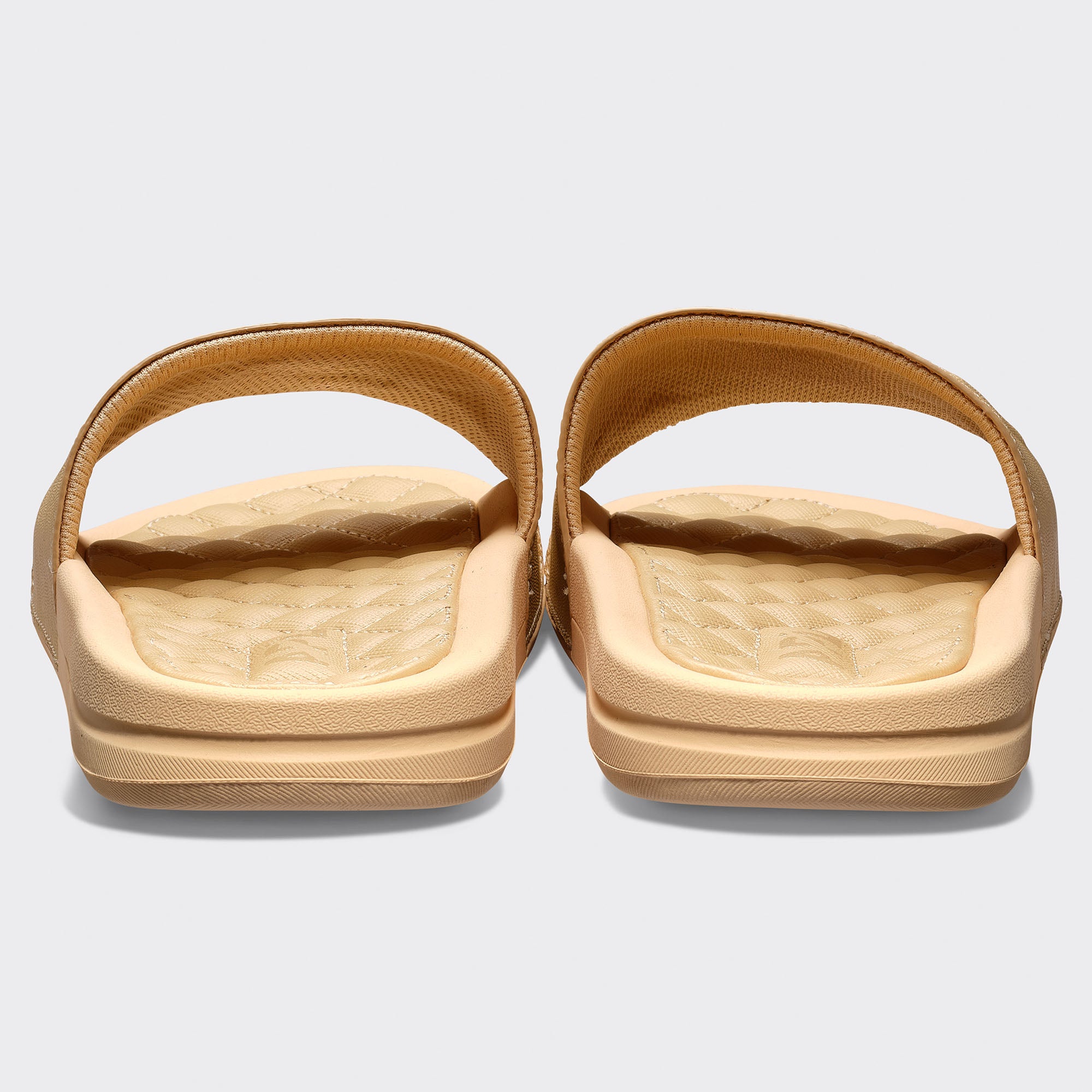 Men's Lusso Logo Slide Camel - Image 4
