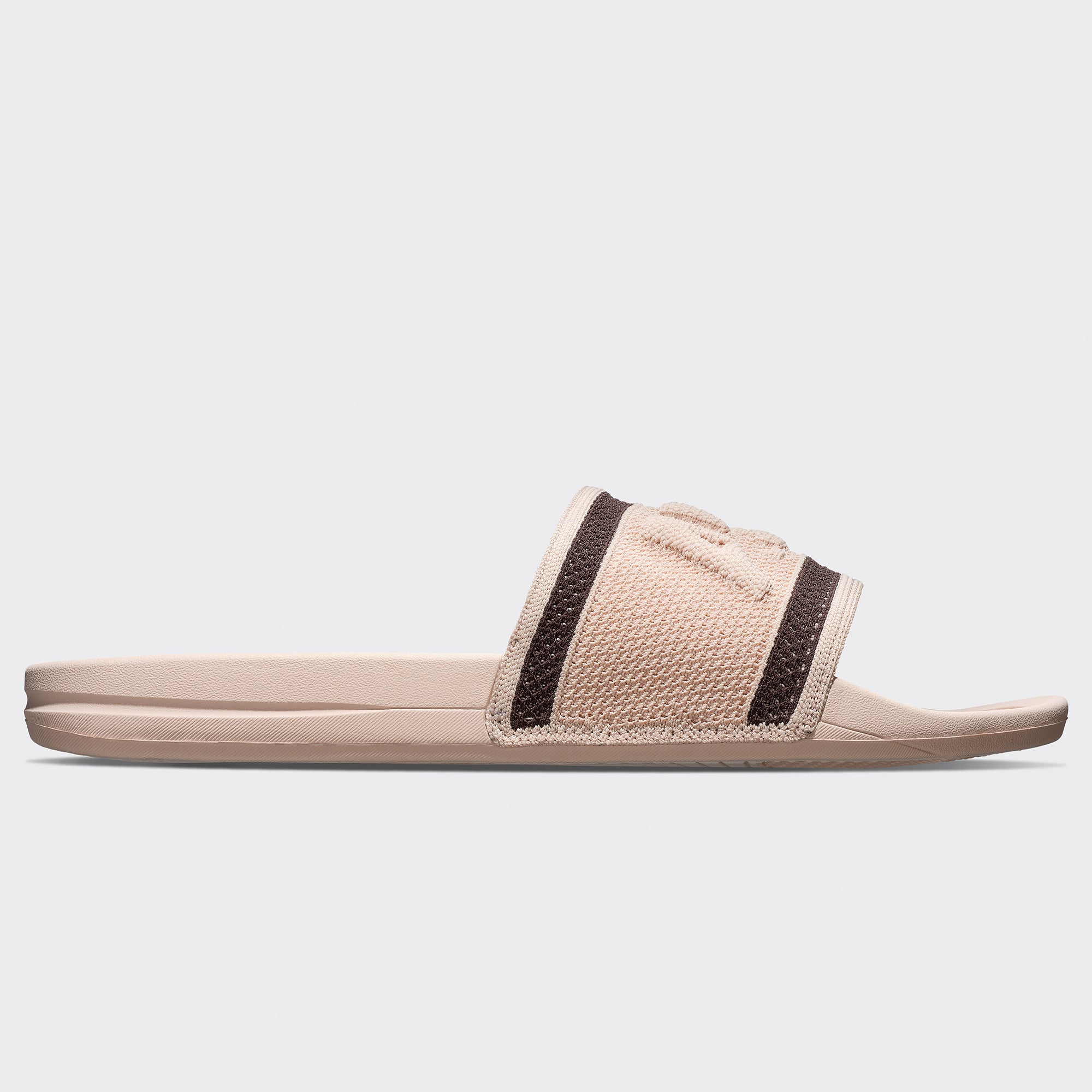 Women's Big Logo TechLoom Slide Oat Silk / Chocolate - Image 2