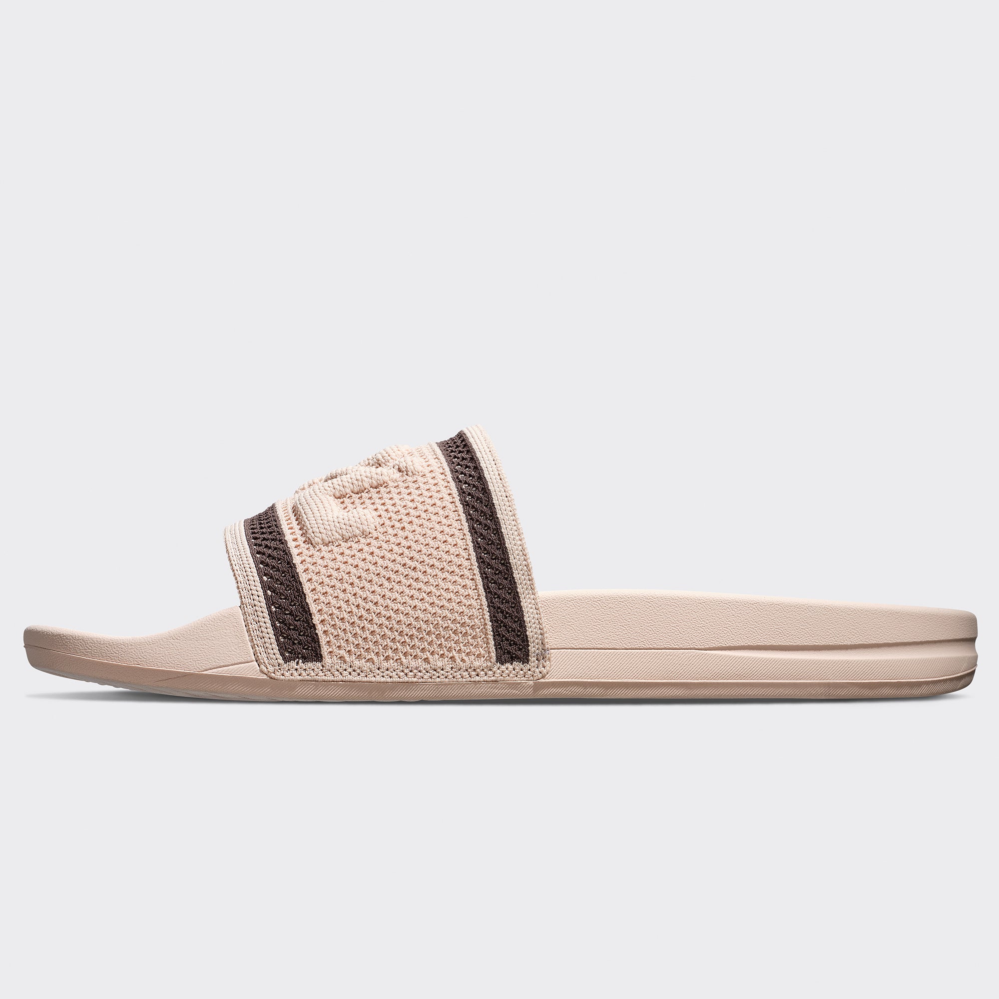 Women's Big Logo TechLoom Slide Oat Silk / Chocolate - Image 3