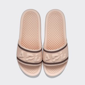 Men's Big Logo TechLoom Slide Oat Silk / Chocolate