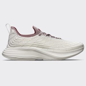 Men's TechLoom Zipline Ivory / Burgundy / Ribbed