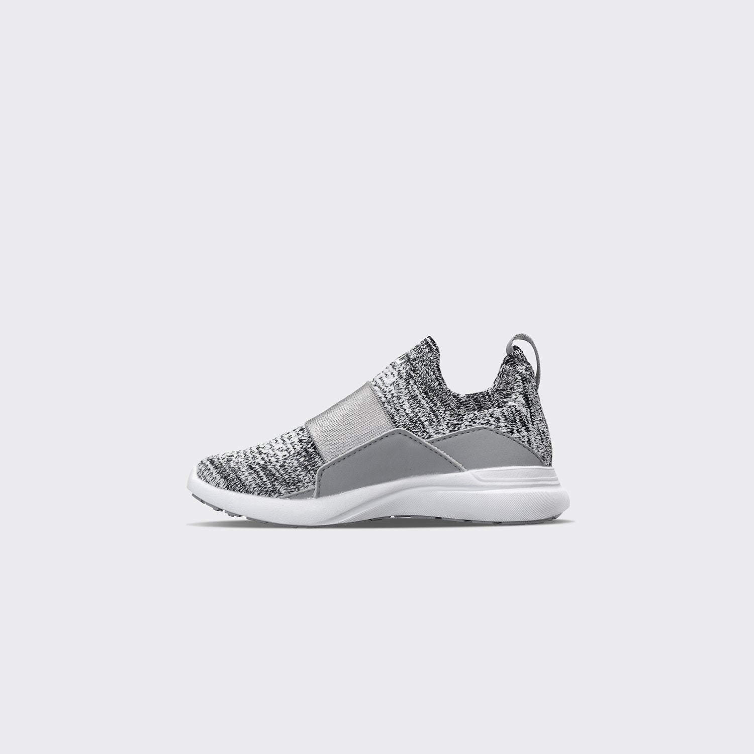 Kid's TechLoom Bliss. Heather Grey / White - Image 3